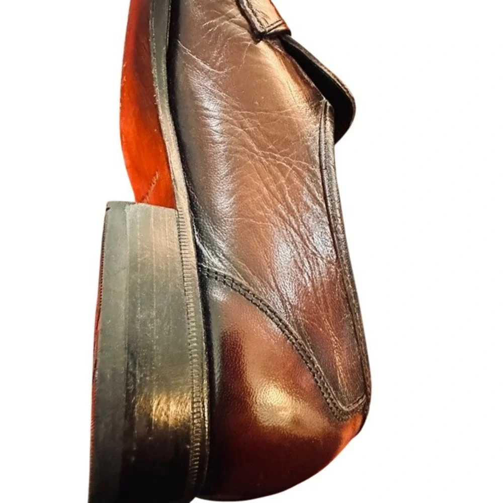 Florsheim Mens Tassel Loafers Burgundy Leather Kiltie Dress Shoes‎ Size 9 D